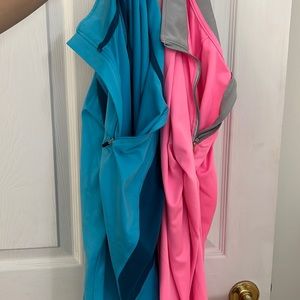 TWO Workout Quarter Zips